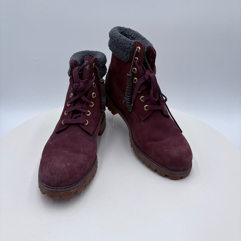 Timberland Men's burgundy boots